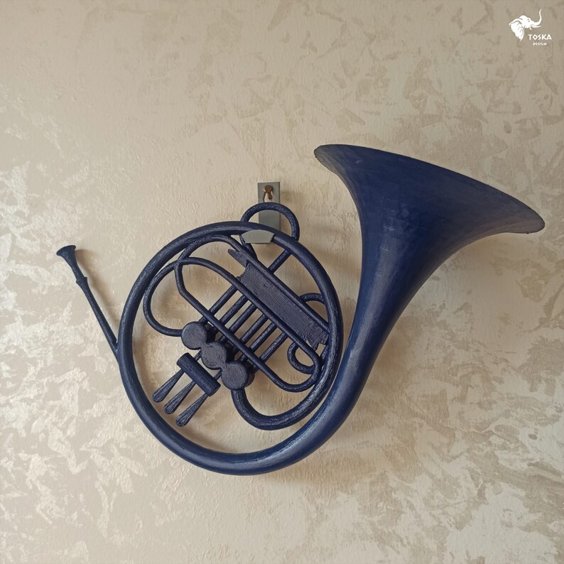 BLUE FRENCH HORN / How I Met Your Mother / Romantic Gift / Etsy