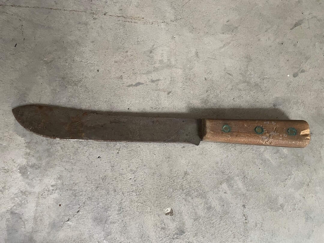 Vintage Butchers Knife Etsy