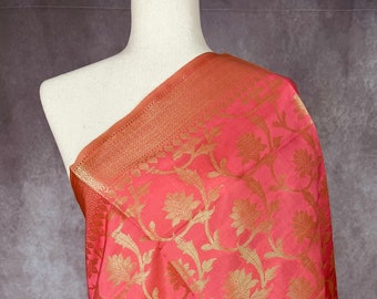 Rose Pink Color Silk Soft Silk Light Weight Dupatta | Indian Dupatta | Silk Dupatta | Stole | Scarf | Gift For Her| Kaash Collection