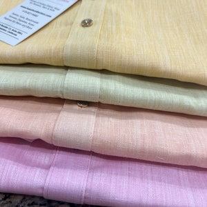 Premium Pure Linen Cotton Kurta Pajama Set for Men | Cotton Men Kurta | Soft Kurta for Men | Groomsmen Kurtas | Gift For Him