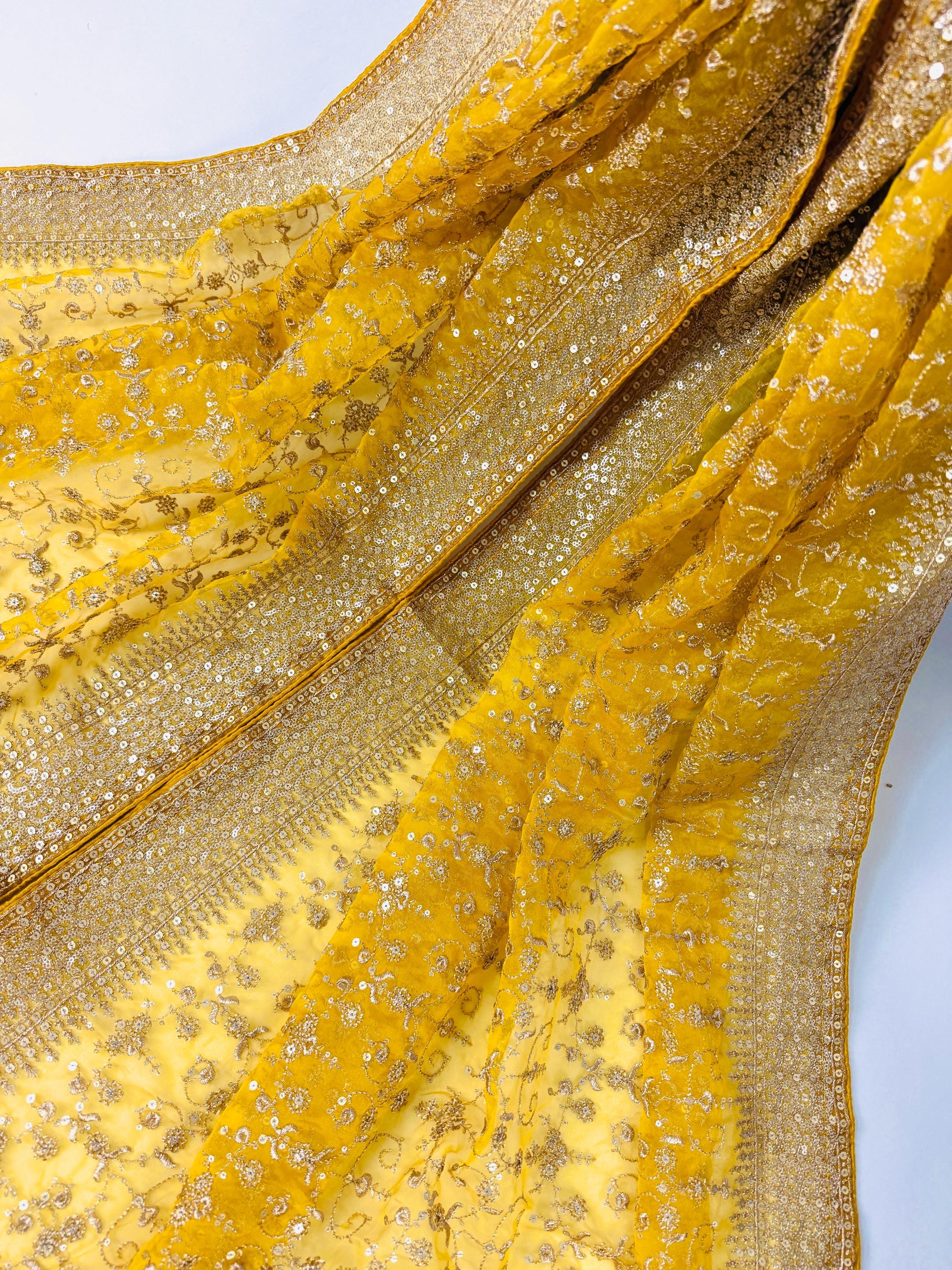 green salad with mayonnaise dressing Yellow Haldi Lehenga Choli for Women – Mehendi Function Outfit – Indian  Wedding Wear Set main image 1