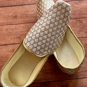 Gold Brocade Mojari Shoes for Men