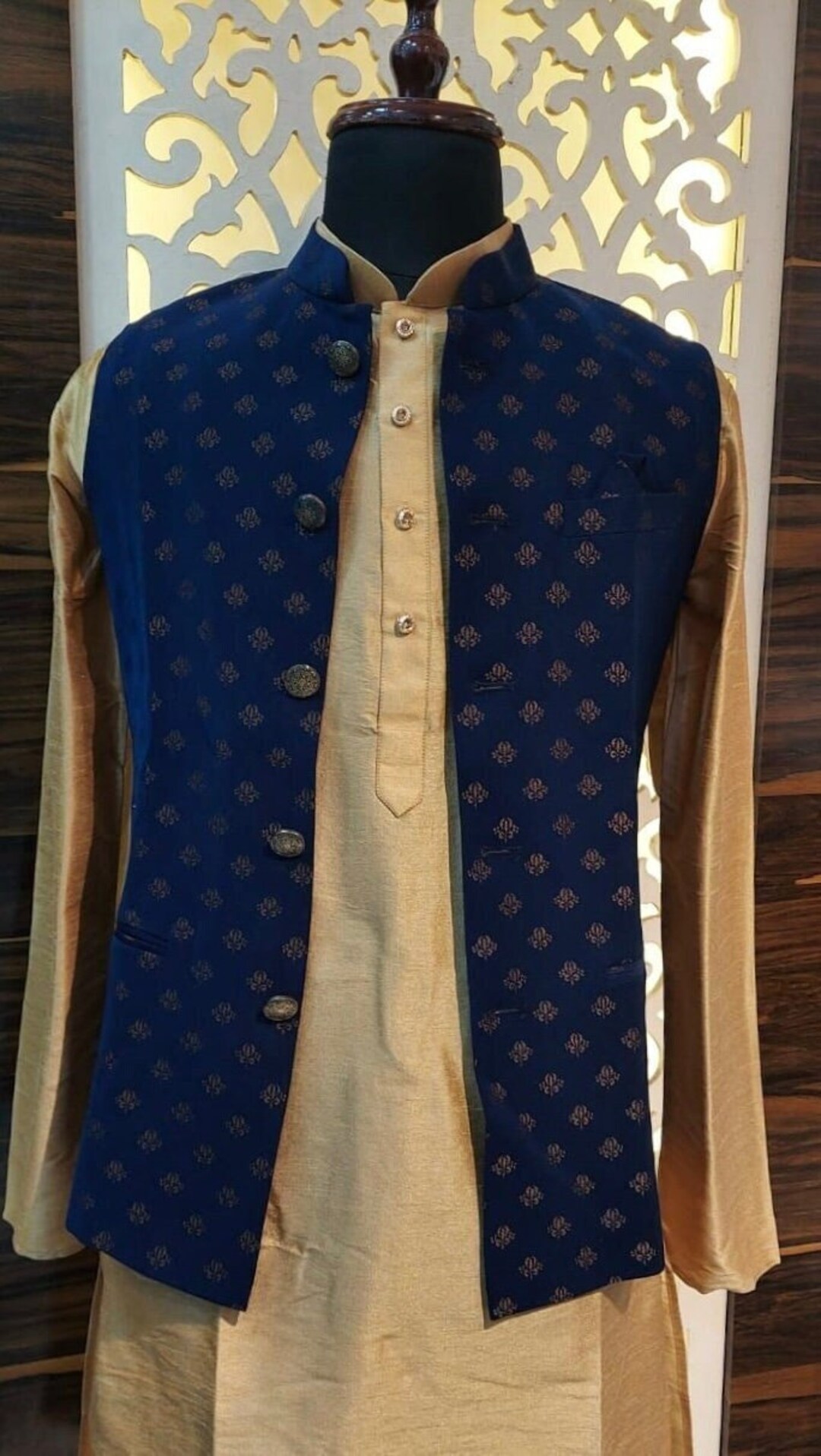Size 44 Blue Color Modi Jacket for Men Blue Modi Men's Jacket Jacket