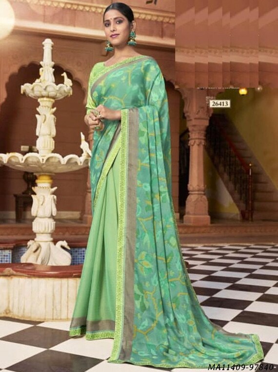 Light weight hot sale party wear saree