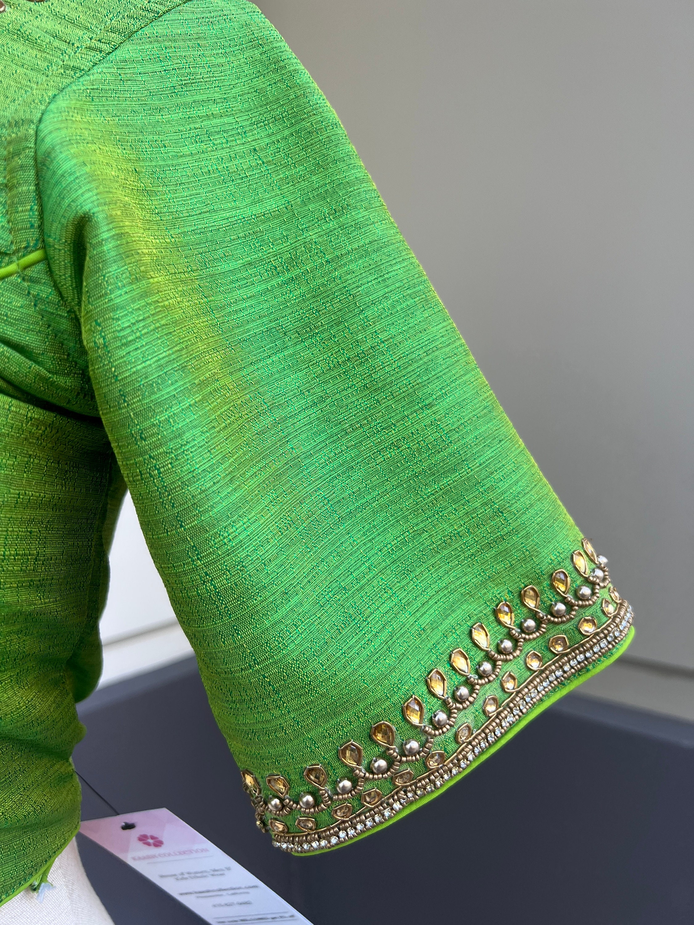 parrot colour blouse