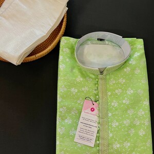 Parrot Green Kurta Cotton Payjama