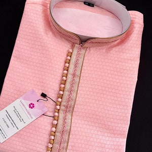 Pink Color Men Kurta Pajama | Mens Ethnic Wear |  Men Party Wear | Wedding Wear for Men | Gift For Him  | Kaash Collection