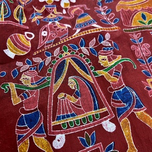 Madhubani Painting Saree 