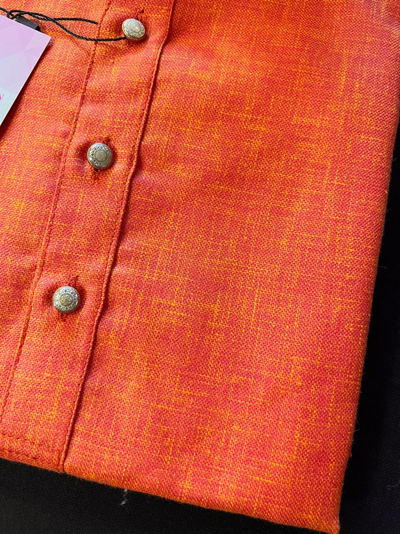Apricot Color With Tint of Yellow Premium Pure Cotton Kurta Etsy
