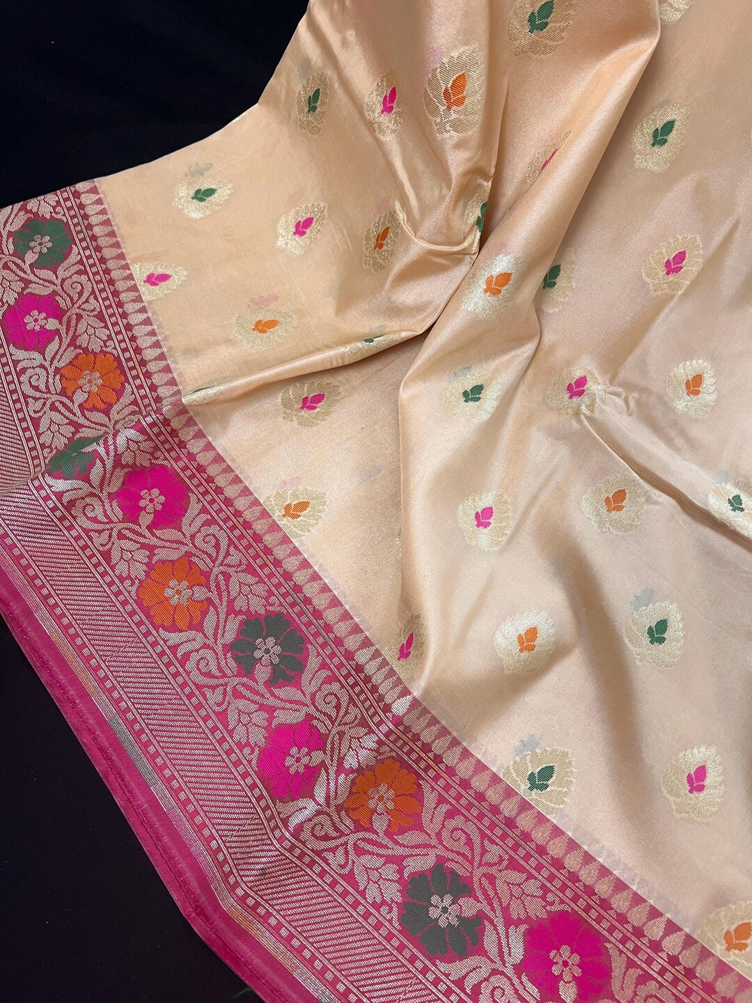 Banarasi Cream Saree