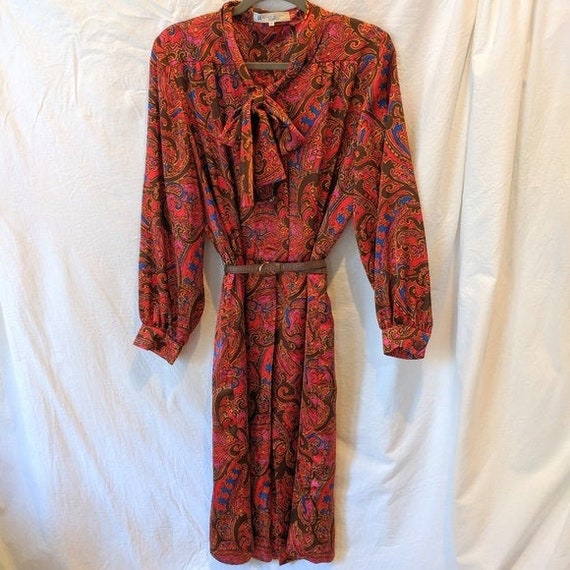 Vintage Authentic GIVENCHY GLAMOUR Print Dress w/