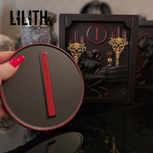 Lust Demon Yenakha Wooden Altar Pentacle for Black Magick Love/Lust Spells