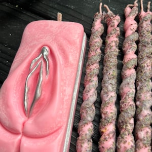 5-Day Feminity Revealing Intention Beeswax Ritual Candle Set