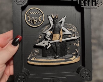 King Belial Wooden Icon - Ars Goetia