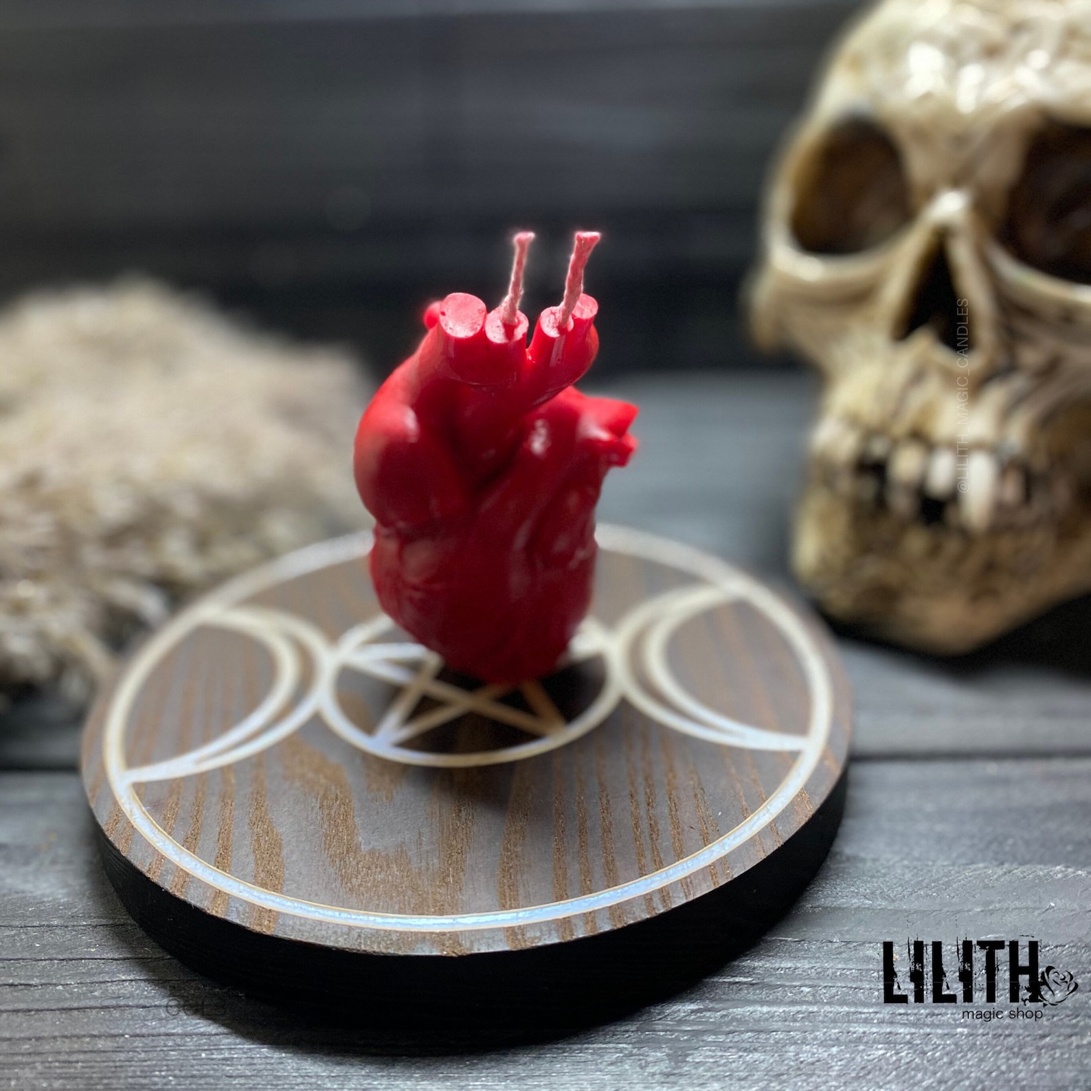 Heart Beeswax Ritual Candle for Love Magic Etsy