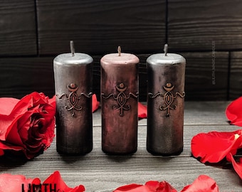 Lilith Altar Beeswax Ritual Candle