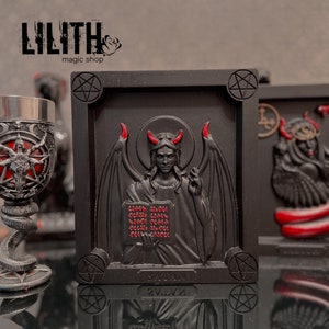 Satan Wooden Icon for Appealing to Satan or Doing Black Magick Spells