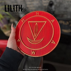 Naamah Sigil Wooden Ash Tree Altar Pentacle