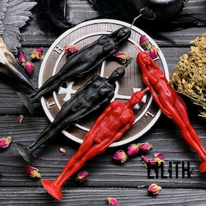Love Spell Human Ritual Beeswax Candles - 2 item set (Options: Man, Woman, Man + Woman, Man + Man, Woman + Woman), Voodoo dolls