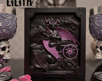 Tiamat Chaos Goddess Wooden Panel