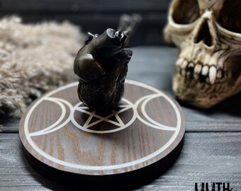 Heart Beeswax Ritual Candle for Love Magic