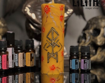 Finding New Job Intention Beeswax Ritual Candle with dōTERRA Essential Oils