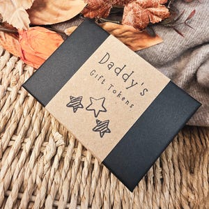 Personalised Wooden Daddy Gift Tokens image 8