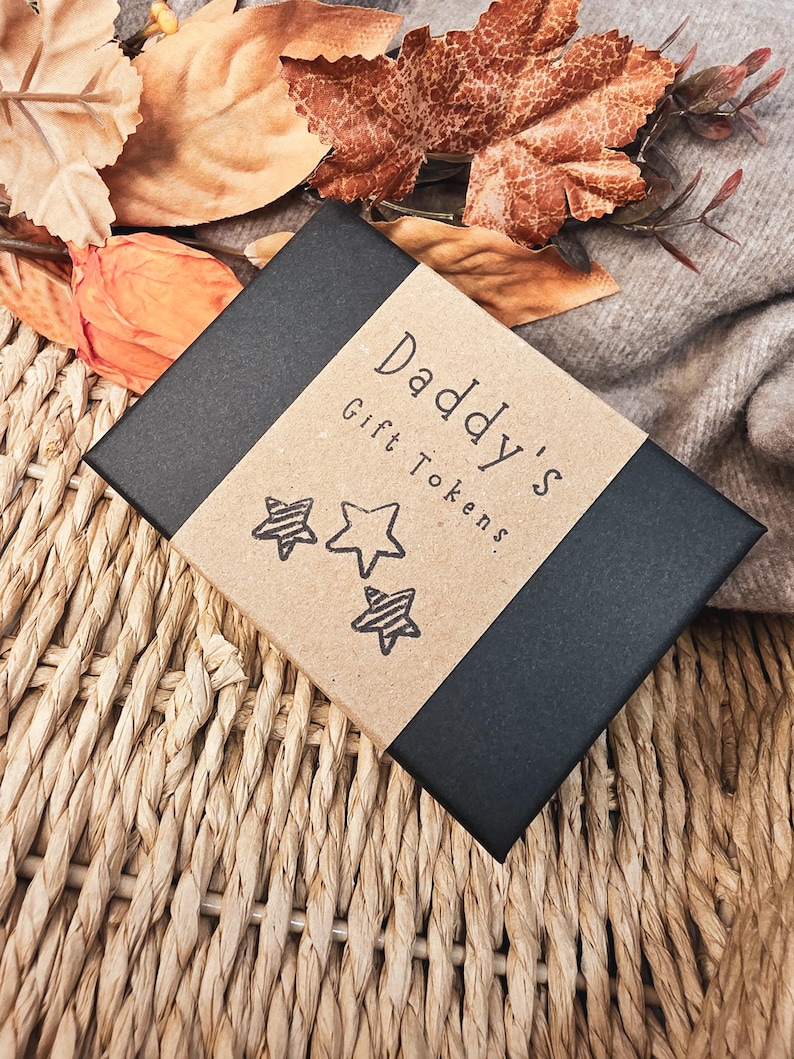 Personalised Wooden Daddy Gift Tokens image 8
