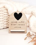 Personalised Baby Arrival Countdown. Pregnancy Countdown. Gift for New Parents To Be.