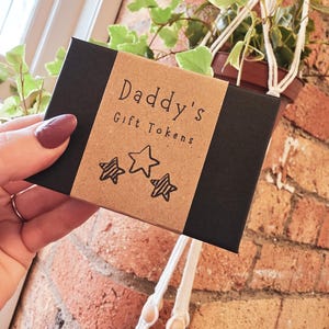 Personalised Wooden Daddy Gift Tokens image 10