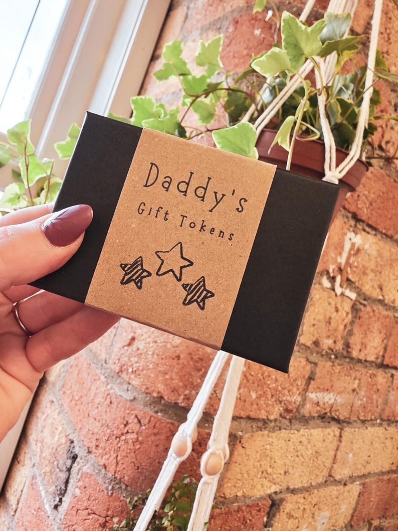 Personalised Wooden Daddy Gift Tokens image 10