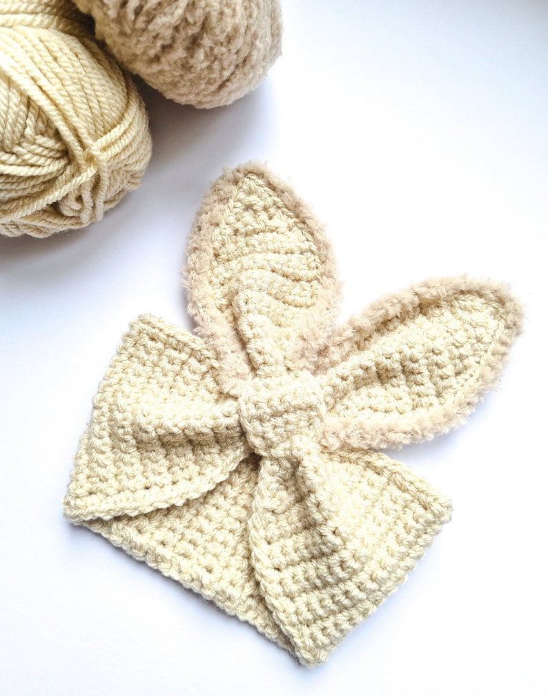 Crochet Pattern Baby/Childs Bunny Ear Warmer. Baby/Child Easter Bunny Crochet Pattern Ear Warmer Headband. image 1