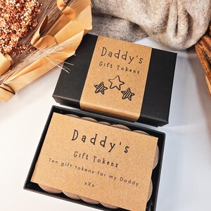 Personalised Wooden Daddy Gift Tokens image 11