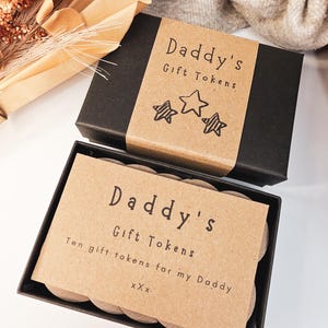 Personalised Wooden Daddy Gift Tokens image 5