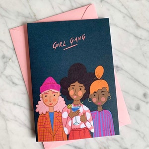 Girl Gang Cake Card