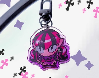 Silly Draculaura Acrylic Keychain 4cm
