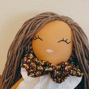 Fabric Doll Hand Made - Custom Made Doll - Medium Doll