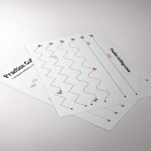 Schere Praxis | Schnittlinien Arbeitsblatt | Scherenfertigkeiten | Druckbare Aktivitäten | Montessori | Waldorf | Schneidepraxis | Homeschool