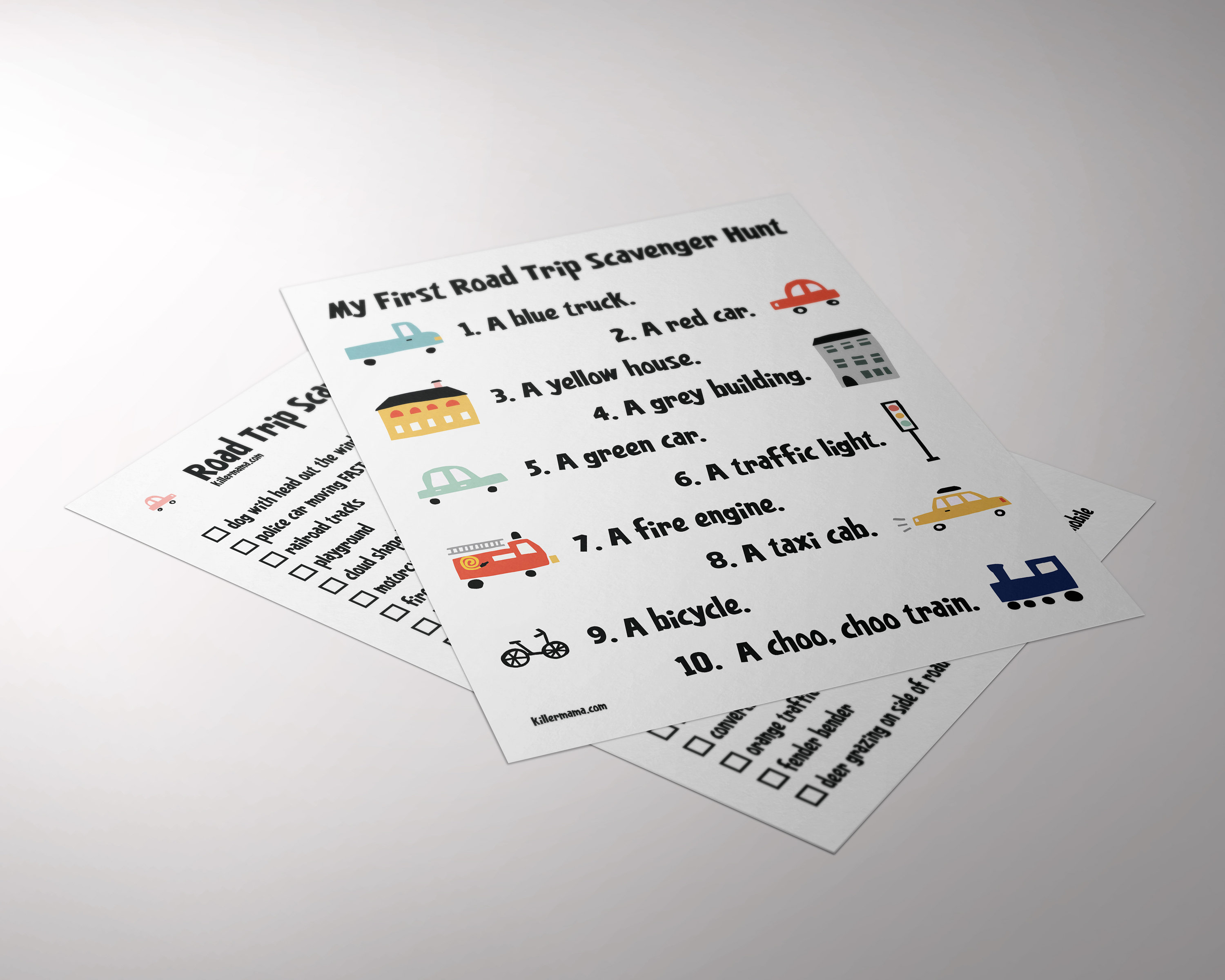 Road Trip Scavenger Hunt Printable Travel Game Car Games Family