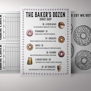Ce menu de restaurant de simulation est un ajout amusant à la cuisine de tout enfant. Libérez la créativité de votre enfant : idéal pour un jeu imaginatif !