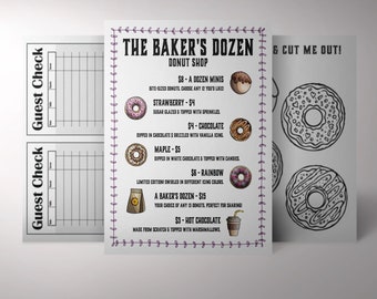 Questo menù da ristorante per bambini è un'aggiunta divertente alla cucina di ogni bambino. Libera la creatività del tuo bambino: ottimo per il gioco di fantasia!