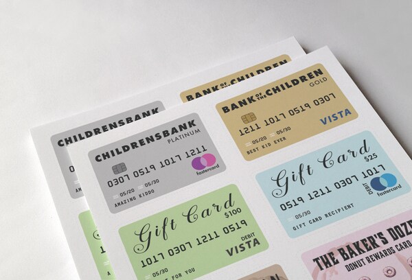 Pretend Play Printable Kids Play Cards Kids Credit Card - Etsy Canada