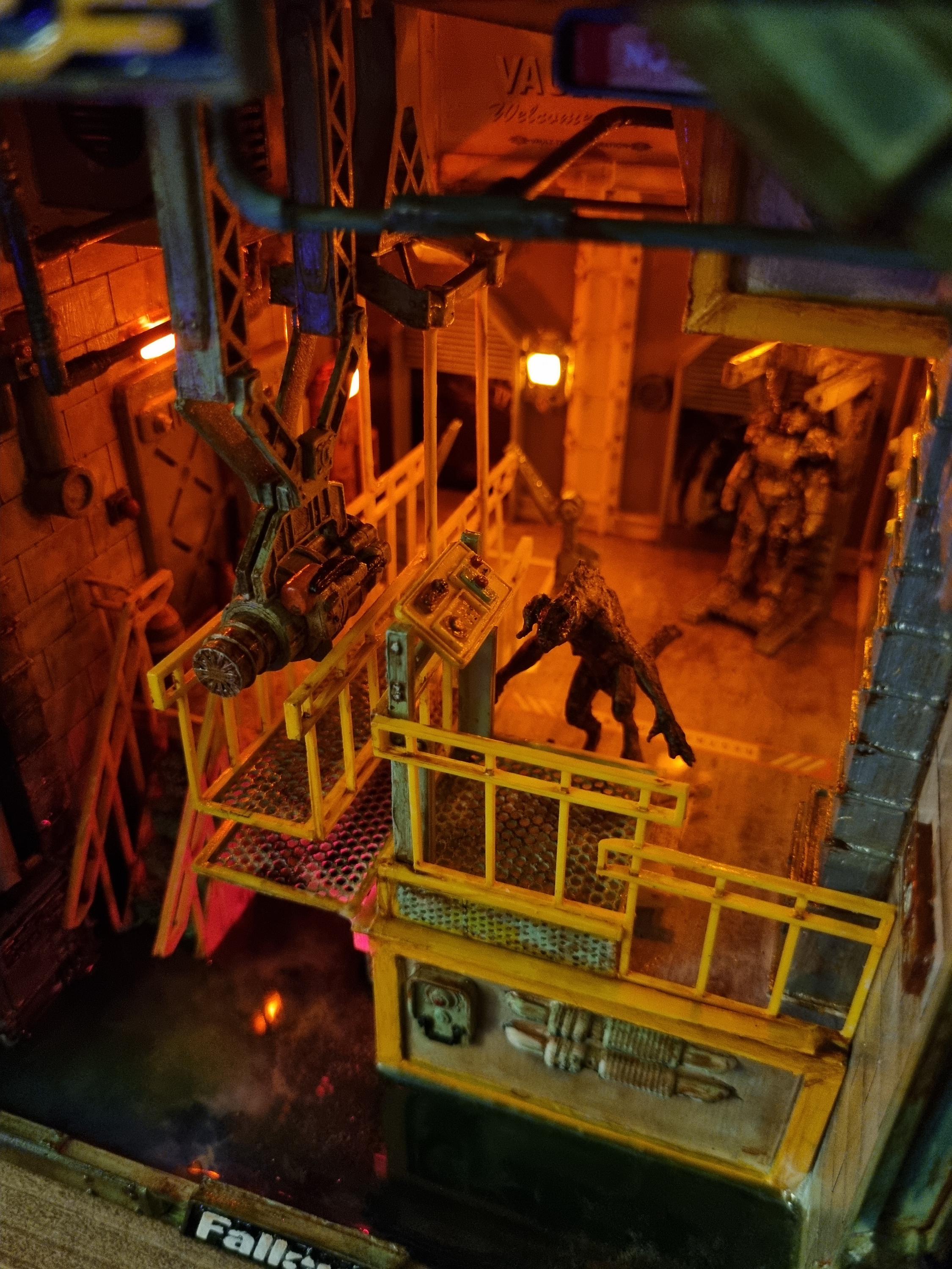 Fallout Inspired Vault-tec Book Nook - Video Game Diorama, Book Shelf ...