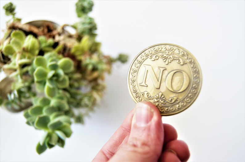 Fortune Teller Coin Yes or No Divination Coin Fortune Etsy