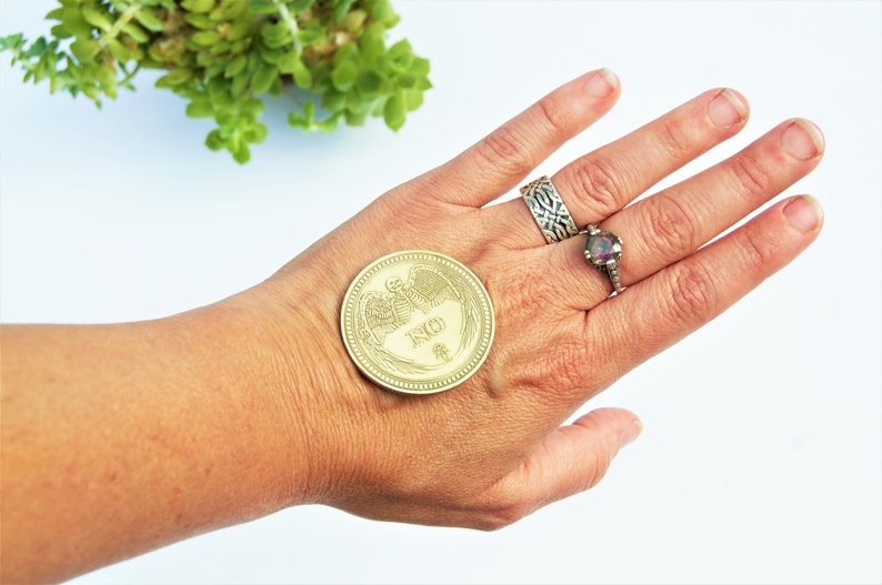 Fortune Teller Coin Yes or No Divination Coin Fortune Etsy