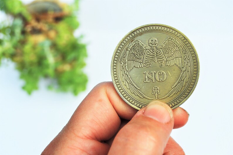 Fortune Teller Coin Yes or No Divination Coin Fortune Etsy