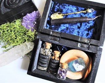 Health and Protection Spell Box -  Potion Kit - Wizard Box - Magical Tools - Magic Spell Box