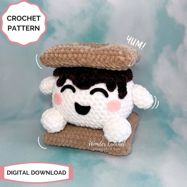 Smores Plush Crochet PATTERN - Amigurumi