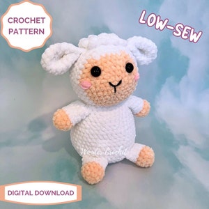 LOW-SEW Sheep Plush Crochet PATTERN