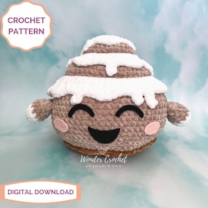 Cinnamon Roll Plush Crochet PATTERN - Amigurumi